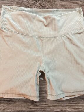 Old Navy Ribbed High-Waist Bike Shorts - Sage